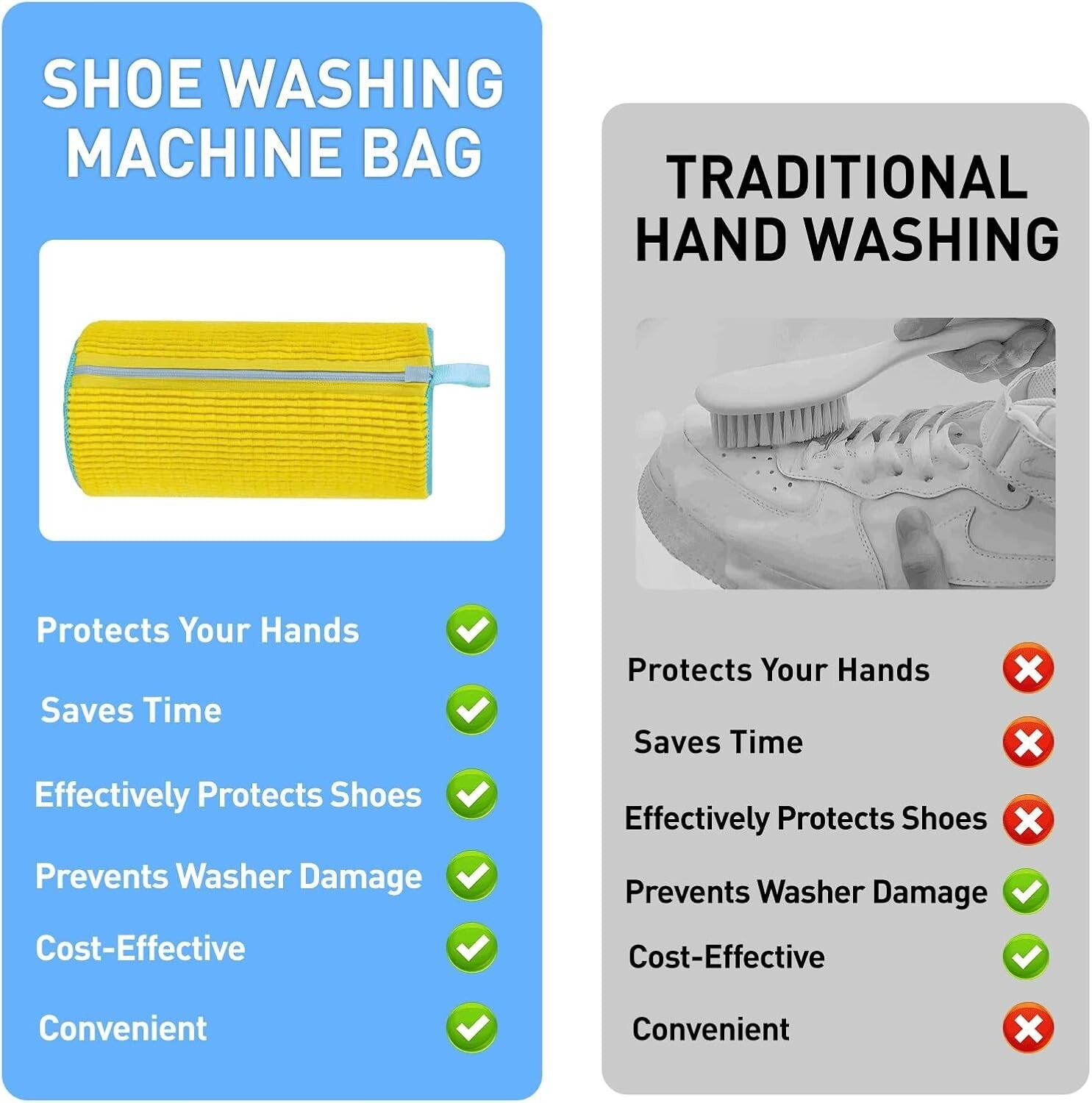 Shoe Washing Bag for Washer & Dryer - Keep Your Kicks Clean and Protected!